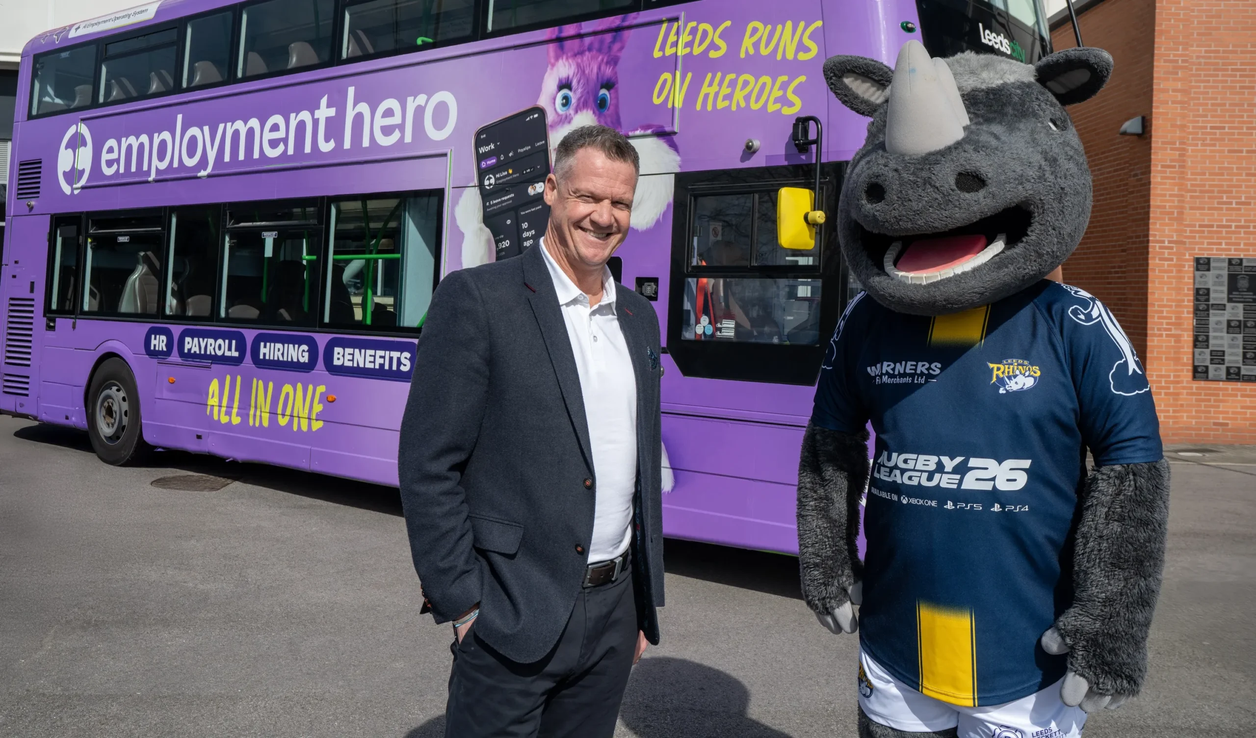 Leeds drives England’s full-time employment surge as Employment Hero partners with Leeds Rhinos